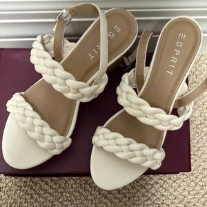 Esprit Women's Ivory Braided Sandals